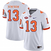 Clemson Tigers 13 Hunter Renfrow White Nike College Football Jersey Dzhi,baseball caps,new era cap wholesale,wholesale hats